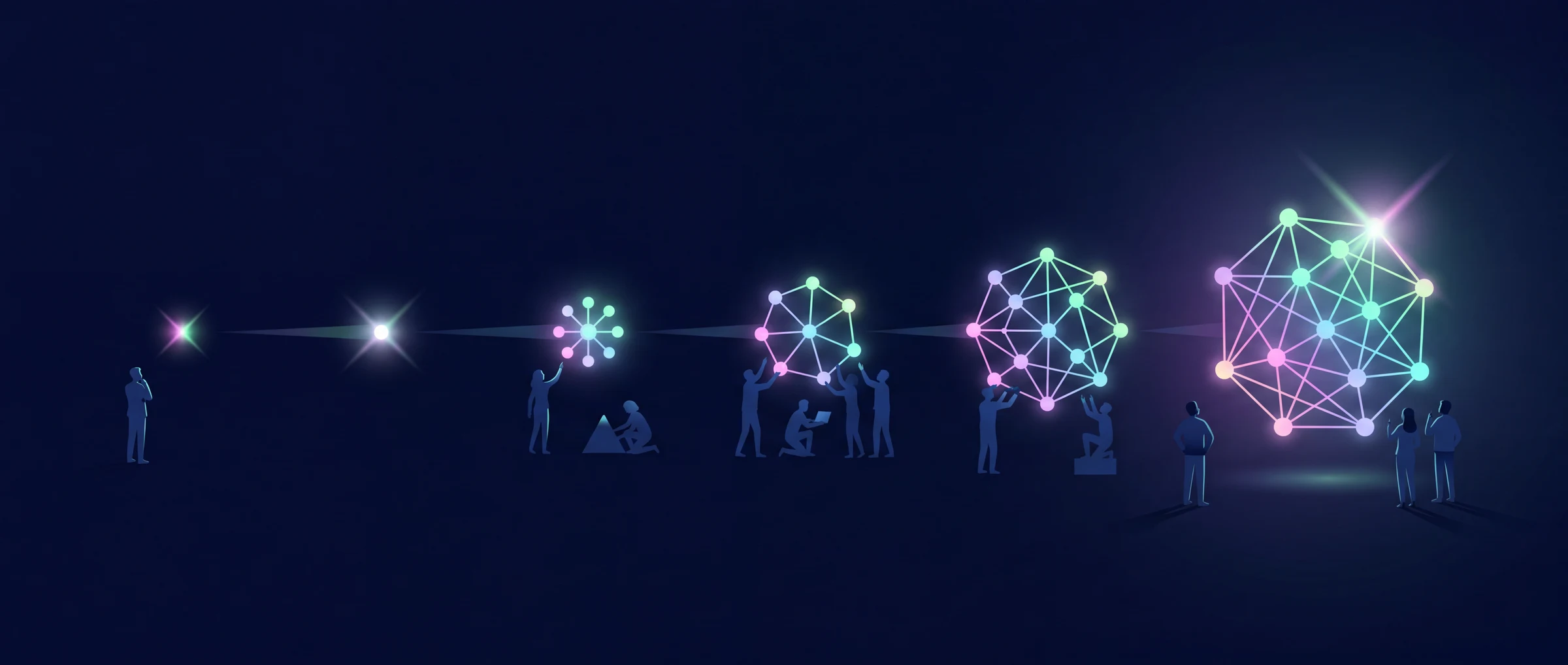 From a single spark to a fully connected system — our team building the network stage by stage.